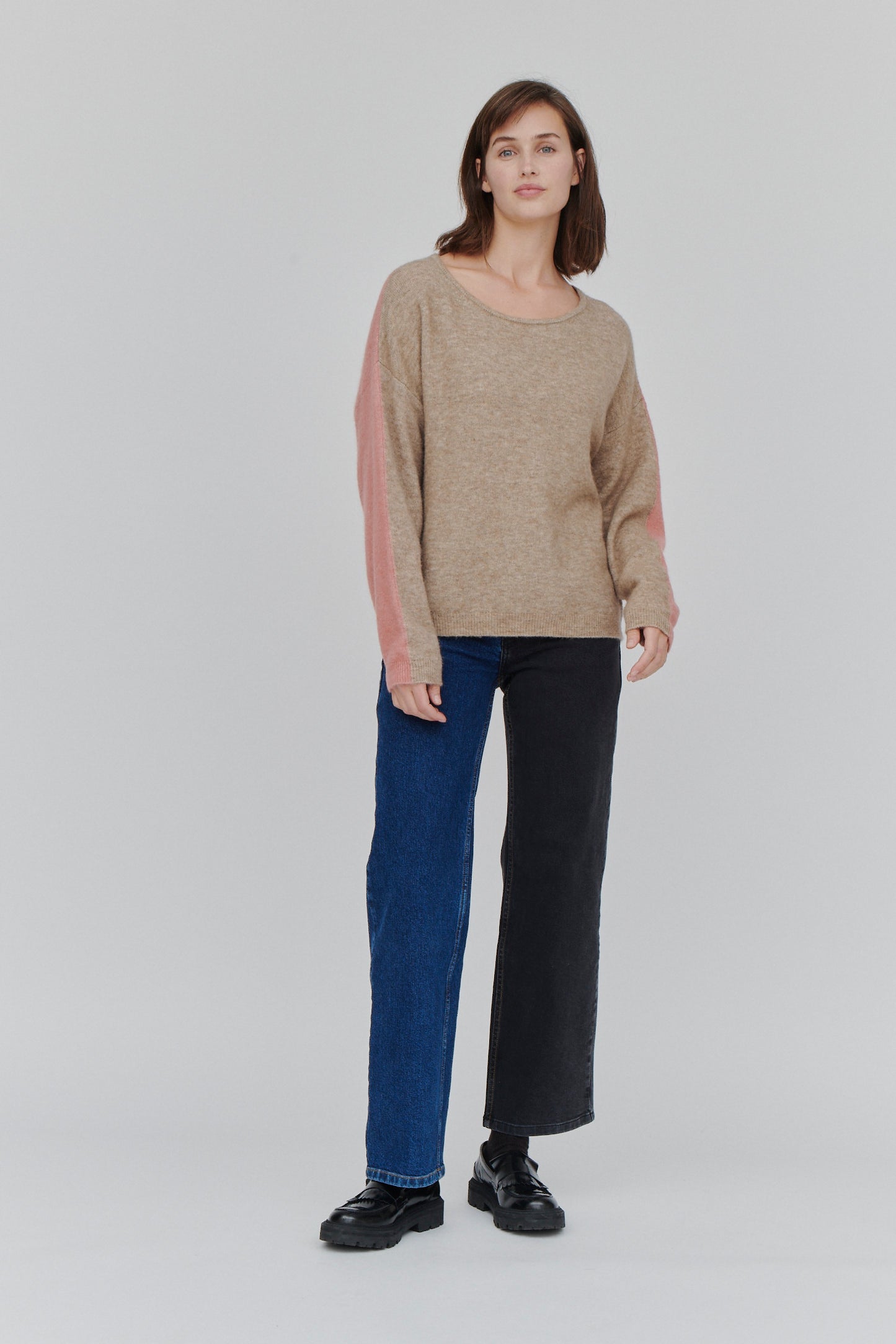 Basic Apparel Trines Blend x Elisa Jeans Jeans 467 Mid Blue/Black Washed